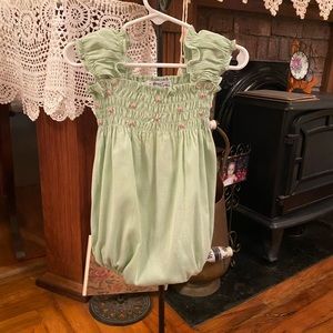 Orient Expressed Inc Smocked Infant Girks Romper size 12 months